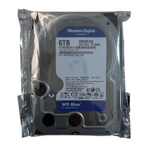 全新西部数据蓝盘6T台式机电脑机械硬盘西数兰盘6TB监控视频存储
