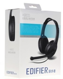 Edifier/漫步者 K800 头戴式耳机 电脑耳机麦克风 双孔