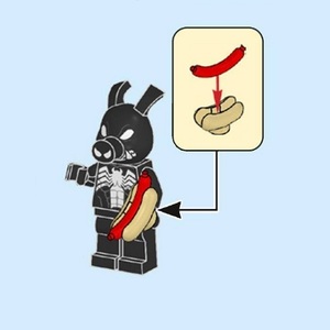 LEGO 乐高 超级英雄系列 40454 毒液蜘猪侠 人仔+热狗包