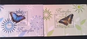 G24圣文森特邮票2012年蝴蝶小型张2全