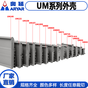 UM72单98-118mmPCB模组架模组盒122mm宽 导轨安装电路板外壳