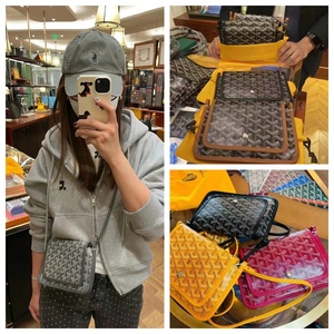 Goyard/戈雅女包plumet斜挎狗牙包woc邮差包信封翻盖单肩斜跨包包