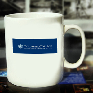 哥伦比亚大学校徽logo纪念马克杯 水杯可定制文字图案 新品包邮