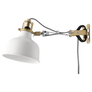 正品IKEA宜家勒纳普壁装夹式射灯壁灯书桌柜床头台灯装饰照明可调