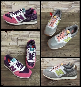 MG小货郎&香港代购new balance NB 996粉紫/灰黄拼色女鞋处理品