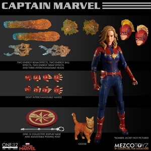 Mezco蚂蚁 one:12 漫威 惊奇队长Captain Marvel布衣可动人偶兵人