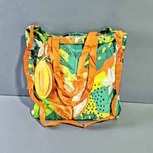 外贸原单花色大容量防水涤纶可折叠环保购物袋斜挎手提袋买菜包