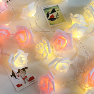 玫瑰花灯串LED创意小彩灯网红房间卧室装饰灯串求婚表白挂灯