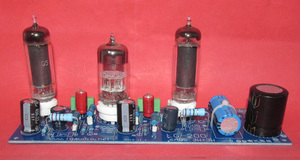6N1+6005 3W+3W单端甲类电子管立体声功放板LG200