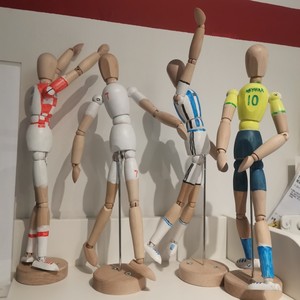 IKEA宜家代购吉特达木人家居装饰创意摆件关节模型木偶人摆件绘画