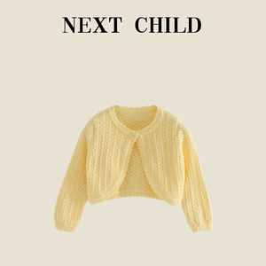 英国Next Child女童夏季空调衫儿童小披肩外套女宝宝外搭针织开衫