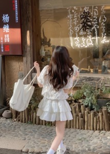 【WASEI水冰冰】2024早春初恋清纯奶甜裙子白色半身裙蛋糕裙短裙