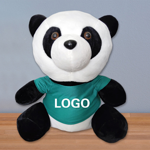 熊猫公仔定制企业吉祥物定做毛绒玩具布娃娃可加LOGO批发