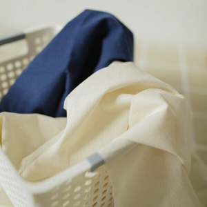 ◆妙布可言◆蓝白2色手工布料全棉先染刺子绣布水洗先染布野木棉