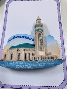 泰国新款手工树脂冰箱贴mcnets代购摩洛哥卡萨布兰卡旅游纪念品