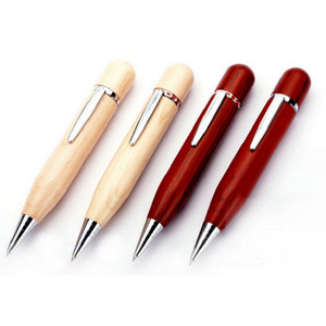 笔型U盘木头木质 创意公司企业学校毕业礼品定制LOGO高清优盘笔