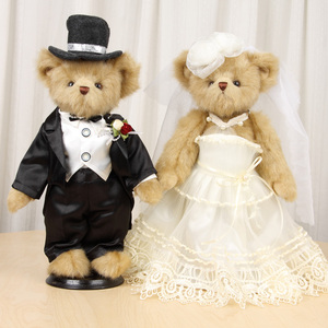 豪华婚纱泰迪熊 正版结婚情侣熊熊正品婚庆娃娃 生日结婚礼物包邮