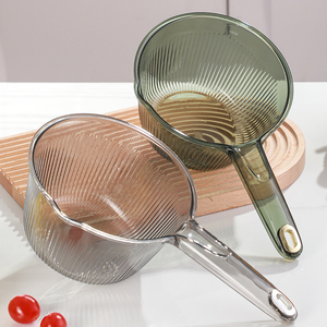厨房水瓢家用舀水勺子高颜值轻奢塑料水漂透明加厚创意长柄水舀子