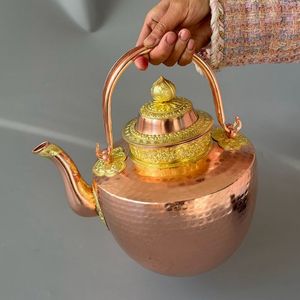 纯手工 铜茶壶酥油茶 壶烧水壶大铜壶手工铜酒壶铜茶壶纯紫铜藏壶