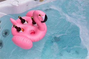 澳洲SunnyLife火烈鸟白天鹅充气式泳池饮料架 漂浮杯托浮板