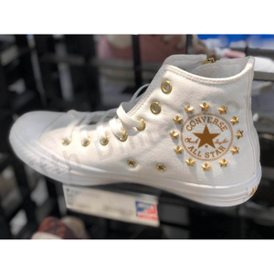 特日本converse All Star Ss Z Hi匡威男女款铆钉高帮帆布鞋黑白 阿里巴巴找货神器