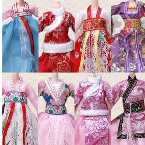 中国风古装30厘米巴比娃娃古风宫廷贵妃古装换装衣服服饰民族服装