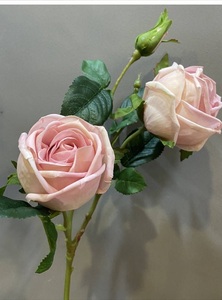仿真花高品质手感保湿玫瑰花单枝路易十四客厅落地装饰品婚庆花艺