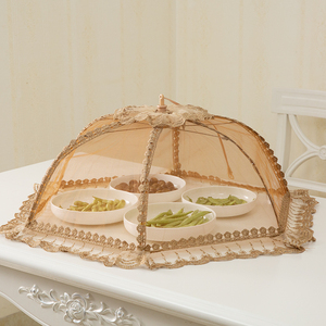 饭桌盖菜罩夏季家用可折叠餐桌剩饭菜防尘罩盖食物遮苍蝇网罩神器