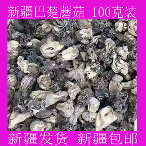 新货巴楚菇100g 新疆巴楚野生蘑菇干食用菌香菇胡杨林皱柄羊肚菌