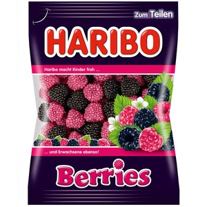 HARIBO覆盆子软糖办公休闲小零食浆果糖酸甜软糖哈瑞宝水果糖