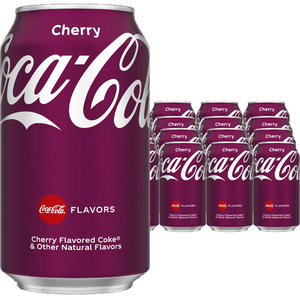 美版樱桃可口可乐355ml*24罐饮料汽水美国原装进口樱桃味可口可乐