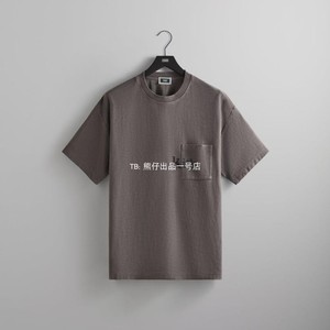 美国代购 Kith23 Quinn Tee 植绒徽标口袋纯棉简约短袖T恤