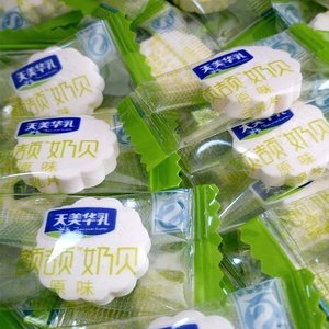 天美华乳额吉羊奶原味巧克力夹心奶贝片500g组合促销零食内蒙特产