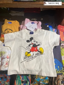 现货日本代购 MARKEYS 夏季儿童米老鼠迪斯尼短袖休闲T恤日系童装
