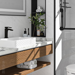 600x1200卫生间浴室柔光白色大理石瓷砖客厅亚光亮光雅士白地砖