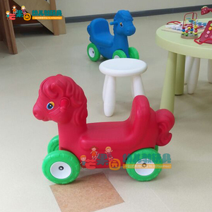 小马车幼儿园早教儿童学步乘骑玩具塑料木马家用宝宝摇摇四轮车