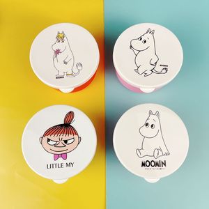 日本姆明moomin亚美圆形迷你饭盒便当盒零食盒水果盒卡通坚果便携