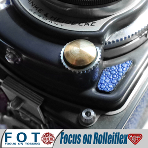 Rolleiflex  rolleicord禄来双反相机闪光灯插口盖子装饰铜钉