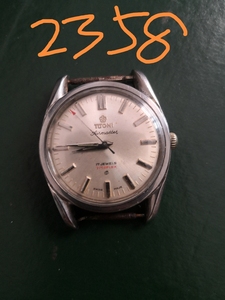 二手表古董表收藏表机械表瑞士表梅花男表2750机芯蒙子有裂