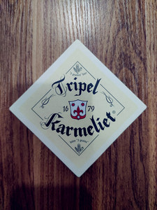 比利时啤酒 Triple  Karmeliet卡美里特啤酒杯垫 方形纸杯垫 新款