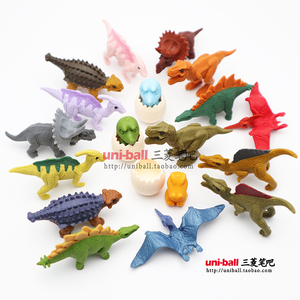 Iwako日本橡皮擦恐龙霸王龙剑龙三角龙翼龙玩具模型男幼儿园礼物