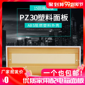 PZ30配电箱面板空开关盒盖板15回路204弱16强电箱盖子10位2塑料20