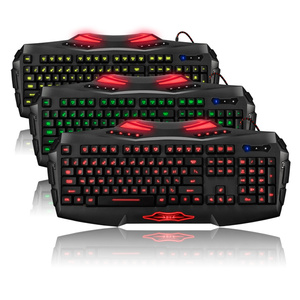 雷技帝龙机械手感游戏键盘变速呼吸灯专业游戏LOL CF专业键盘