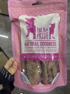 派豪纯真派100%冻干鸡/鸭小胸宠物犬用零食100g嘎嘎香