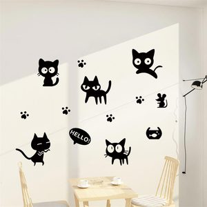 小猫贴纸墙面卫生间防水瓷砖遮丑补洞挡墙洞遮瑕装饰创意墙贴画