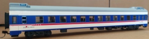 百万城火车模型 25K准高速单层硬座客车车厢(#46918,上局泸段)