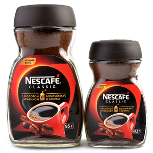俄罗斯原装进口Nescafe雀巢喷雾干燥黑咖啡苦速溶熬夜防困冲饮品
