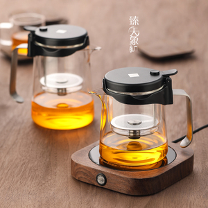 邦田高端保温飘逸杯耐热全玻璃一体可拆洗内胆红茶茶壶女生泡茶器