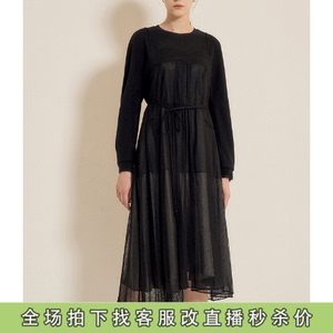 【折扣】韩国代购SJSJ专柜23新 时尚假两件连衣裙SJ2D9WOP723W