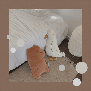 馨帮帮 创意长条小熊海鸟毛绒玩具 公仔床上抱枕抱着睡觉毛绒玩偶